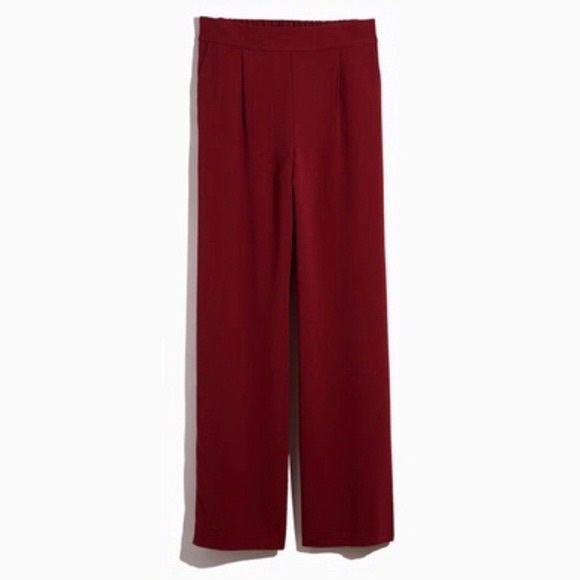 Madewell Pants - Madewell Huston Pull-On Full-Length Pants in red size 10